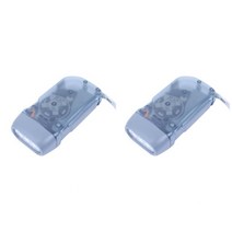 미니 3 LED 핸드 프레스 태엽 손전등 토치 라이트 발전기 크랭크 파워 캠핑 램프 야외 가정용, 2PCS Gray, CHINA