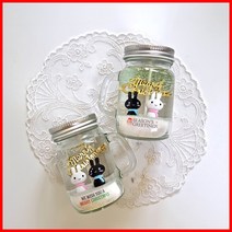 (손잡이용기 2개만들기) 목도리토끼-크리스마스 양초 젤캔들 키트 만들기(100ml/2), 레몬라벤더, 레드