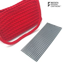 마크라메 뜨개 재료 매쉬 가방바닥 가방바닥 보강재, 내경 4mm, 화이트(50x33cm)