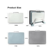 FIVETAS 주방 식기세척기용 파이브타스 도마 안전 홀더 포함 3종 세트 잡기 쉬운 손잡이가 있는 플라스틱 도마.마늘 분쇄장. BPA 프리 다공성 미끄럼 방지 발…, Blue_Large