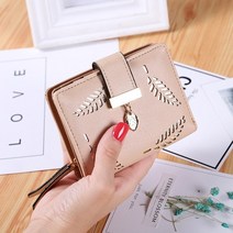 여성 남성 카드 명함 동전 지폐 돈 지갑 반지갑 장지갑 머니클립 Exbx 중공 황금 잎 버클 pu 가죽 용 긴 소지자 클러치