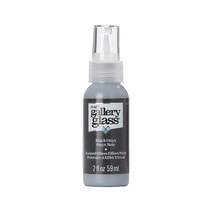 Plaid 갤러리 스테인 글라스 펜 2oz 색상선택 글라스 데코 스테인글라스 물감, 26 Black Onyx