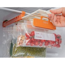 슬라이드식 지퍼백 냉장고 집게 비닐접착기 과자 홀더, 1개