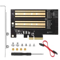 ZEXMTE NVMe SATA SSD용 듀얼 M.2 PCIe 어댑터 카드 2280 2260 2242 2230 3.0 x16 x8 x4 지원 Windows 7 8.1 10 및 Mac