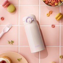 [천삼백케이] [써모스] 원터치 텀블러 마이디자인 보틀 JNR-351K 초등학생 유치원 물병, 옐로우라임 (Y)