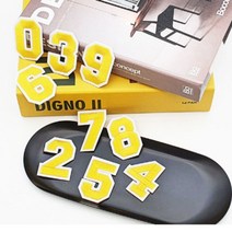 의류 패치 숫자 노랑 공군마크 가방 부대마크 잡화 브로치 엠블럼 넥타이 와펜 쥬얼리