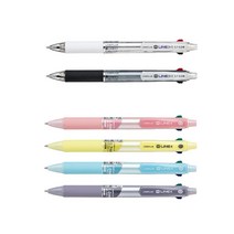 라인플러스 M-LINE 샤프식볼펜. 4색볼펜 UV인쇄무료 맞춤제작가능, 4색볼펜 스카이블루 0.5