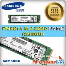 엠지컴/삼성전자 PM981a M.2 2280 (256GB), 256GB