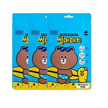 맑은누리 라인프렌즈 브라운 썸머패치 24 매입 모기퇴치제, 3개