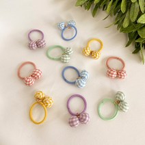 우드피카 여아용 방울 머리끈 10개 1세트