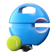 셀프 테니스 리턴볼 포구기 스윙 연습 테니스 라켓 훈련용품, 연습용 성인 테니스라켓_블루