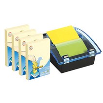 3M 팝업 포스티지 포스트잇 크기 보관 사이즈 케이스 디스펜서 리필 400P 공시생 필수템 포스트지 큐브형 감성 뽑아쓰는 스티커 메모지 홀더 세트 판촉 대용량 냉장고 휴대용 사무용