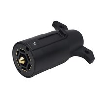 캠핑 트레일러 악세서리 7 pin 미국 트레일러 소켓 12v towbar 견인 소켓 car plug connector for rv caravans j60f, 없음