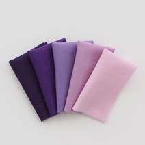 원단패키지 면20수 무지패키지 천 퍼플 5종 83355, 1/4마(5장)