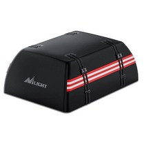 Nilight 자동차 루프백 4.6입방미터 방수 루프탑 카고 캐리어 랙 유무에 관계없이 모든 차량에 적합 - 방수 지퍼 반사 스트립 찢어짐 방지 840D PVC 미끄럼 방지