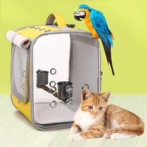 앵무새 이동가방 이동장 모음 대형 중형 파인애플 썬 코뉴어 그린칙 사랑 왕관 앵무 산책, B타입, 트로피칼