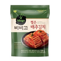 CJ더마켓 집반찬 집밥 가정식 자취템 탑티어 비비고 썰은배추김치 배추 총각 열무 국산 업소용 김치 100G, 6개