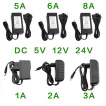 12v충전기 전원 공급 장치 DC 5V 12 V 24V 1A 2A 3A 5A 6A 8A 볼트 충전기 v AC 어댑터 Led 스트립 램프 호버보드, 04 5A_02 EU Plug_03 24V