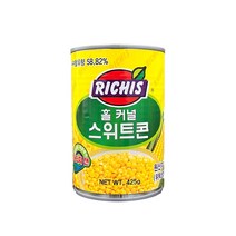 동서 리치스 홀커널 스위트콘 425g 동서 옥수수 콘 통조림, 12개