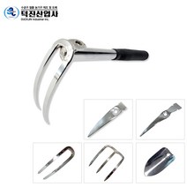 덕진 조립형 괭이 5종 조개갈퀴 야전 한발 두발 세발 삽 일자형 ㄱ자형 미니 텃밭 주말농장, 삽날(날+자루)