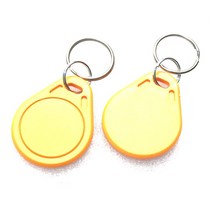 nfc 카드 리더기 CUID 안드로이드 앱 MCT UID 변경 가능 NFC 1k s50 13.56MHz Keyfob 블록 0 쓰기 14443A 10 개/묶음, [02] yellow 10 tag, 02 yellow 10 tag