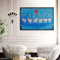 보석 비즈 십자수 화이트 스완 대형 DIY 공예 디즈니 해바라기 명화 구슬 구어도