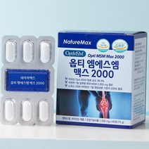 옵티MSM 엠에스엠 식이유황 무릎 관절 영양제, 1개, 60정
