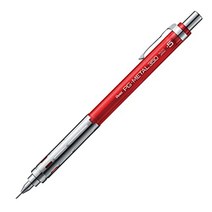 Pentel Mechanical Pencil PG-METAL350 PG Metal 0.5mm Clear Red 10 PG315-TB, 1개, 1cm