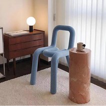 로얄다이아 롤체어 롤스툴 부클레미드센츄리모던 뉴트로 카페의자 인테리어의자 콘솔체어 화장대의자 양털체어, 롤체어 - 머스타드, 1개