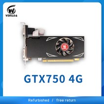 NVIDIA Geforce 게임용 비디오 카드 GPU GTX750 4GB GDDR5 그래픽 카드 Instantkill GTX650Ti HD6850 R7 350