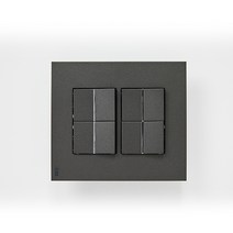 ABB 유럽형 제닛 단로 스위치 4구 안트라사이트, 단품