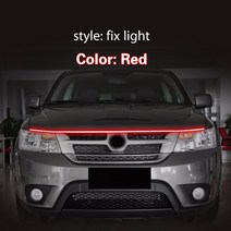 피아트 프리몬트 2012-2014 DRL 안개 램프 장식 방수 유연한 주변 대 한 1pcs LED 주간 실행 빛, 01 Red_02 120cm