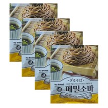 노브랜드 쫄깃한 면발과 가쓰오 조미액으로 국물맛을낸 메밀소바 211g x 4인분