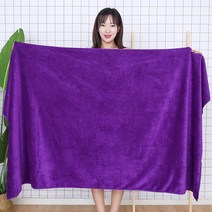 수분 흡수 빠른 건조 홈 호텔 체육관 대형 마사지 목욕 타올 부드러운 미용실 침대 시트 비치 목욕 가운 바스타올, 70x140cm, 짙은 자줏빛