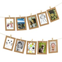 (재미스쿨) 크라프트 칭찬왕 가랜드 만들기 1세트 (액자형프레임)