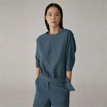 올리비아로렌 NC13 밑단블루종블라우스 VOCNLXM4131