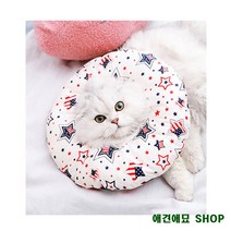 쿠션넥카라 얼굴긁는애견 목보호대 반려견목욕 강아지탈골 강아지목튜브 개용품, 1개, S