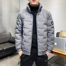 역시즌구스다운패딩 새로운 스타일 대형 남성 코튼 재킷 한국 패션 다목적 스탠드 칼라 드레스 캐주얼 따뜻한 코트 가을 겨울
