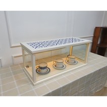 화이트 원목 쇼케이스 / 빵진열장/ 유리쇼케이스 / 디저트진열장/쿠키진열장/소품진열장/베이커리진열장 /A-5, 여닫이장 없음(기본오픈형)