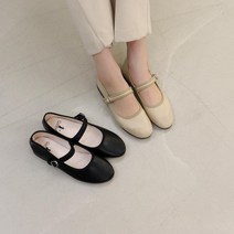어니스강 오드리 메리제인슈즈 플랫 단화 굽1cm 국내산 발편한 구두