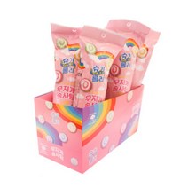 마카롱 닮은 슈가롤리 한입솜사탕 어린이 간식 화이트데이 선물 무지개 솜사탕 자체제작 상품 [박스 12개입], 마카롱 슈가롤리 12개