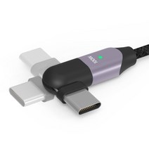 모락 로테 180도 회전 60W/100W 고속충전 케이블 USB A TO C / 라이트닝8핀 아이폰 아이패드 아이팟용, USB A TO 라이트닝 8핀