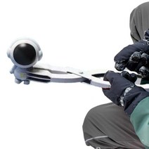 제설송풍기우주 비행사 눈 셰이퍼 우주 비행사 모양 모래 공 금형 쉬운 그립 모래 점토 금형 유연한 핸들, 한개옵션0