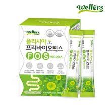 [웰러스] 폴리시아 프리바이오틱스FOS 프락토올리고당 3500mg 아연8.5mg (5g x 30포 1개월분), 1박스