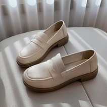 구두모모 자체제작 다린 통굽 소프트 깃털 페니로퍼 (3cm)