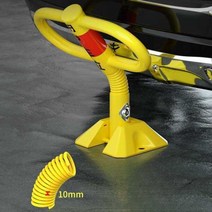 형태 접이식 철재 주차금지 지정주차 차단봉, (노랑)360도 충돌방지 (시멘트 도로)