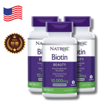 Natrol Biotin 비오틴 10000mcg 100정 3팩, 3개