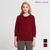 올리비아로렌 진주장식 카울넥 티셔츠 VOBALVF7221
