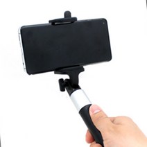 튼튼한 C타입 셀카봉 8핀 길이조절 일체형 잔고장없는, 8핀 블랙