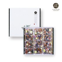 고구마떡 선물세트 자색고구마떡 선물용 답례 고구마찰떡 찹쌀떡 영양떡 영양찰떡 찰떡 콩떡 떡 콩 서리태 땅콩 호두 울타리콩 완두배기 개별포장, 100g x 24개 쇼핑백 포함